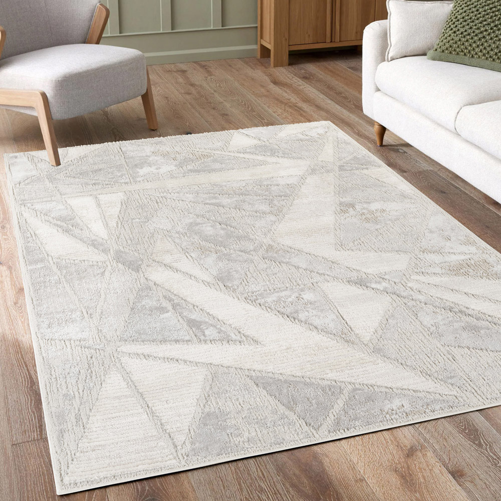Desire Rugs Mabel Stone Abstract Geometric Design Rug 200 x 290cm Image 5