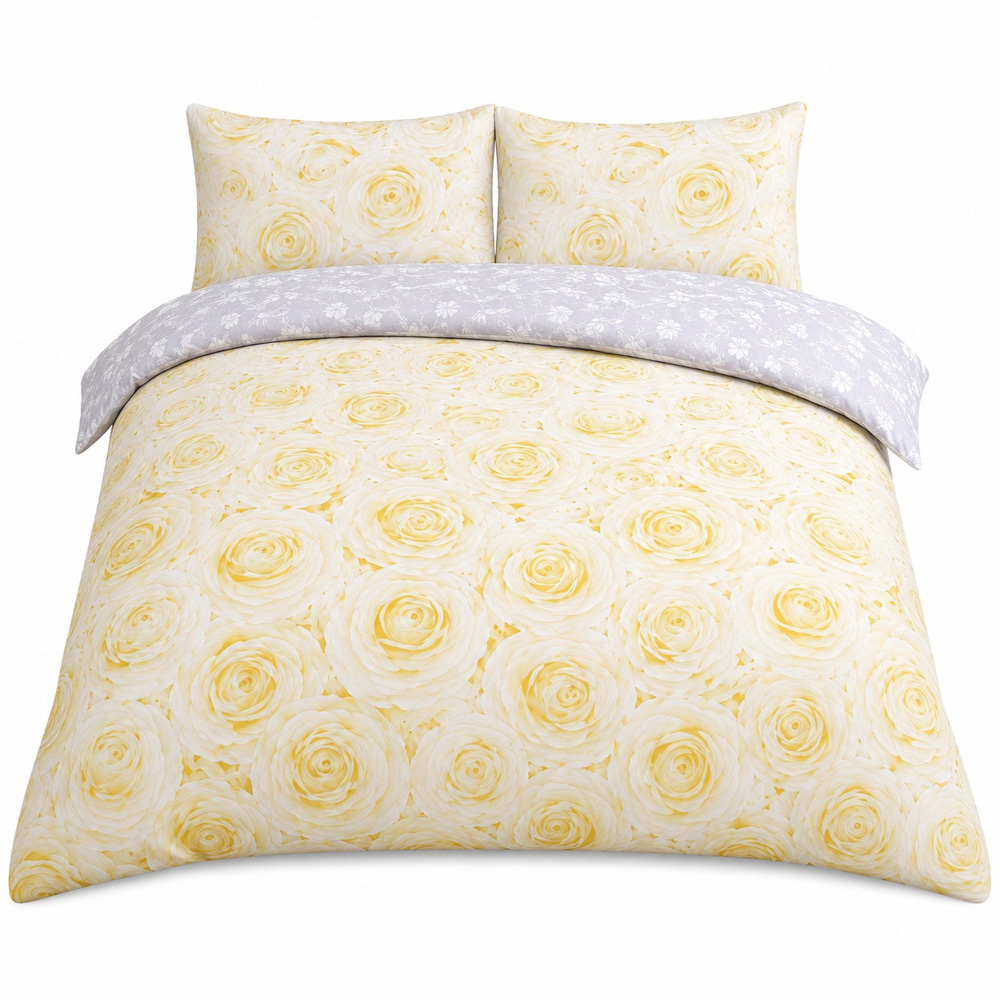 Smart Living Single Bellerose Ochre Duvet Cover Set Image 2