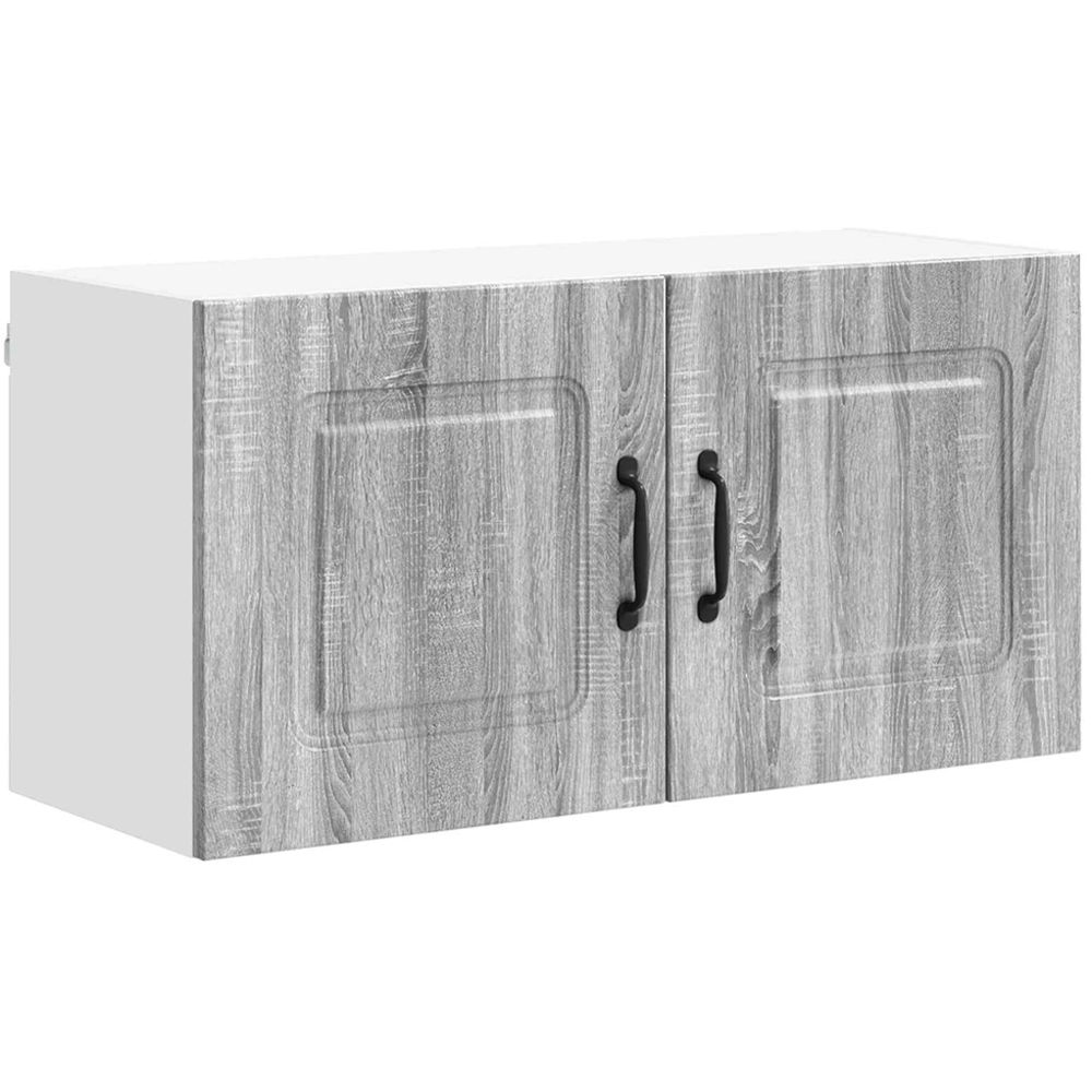 vidaXL Kalmar 2 Door Grey Sonoma Wall Kitchen Cabinet Image 2