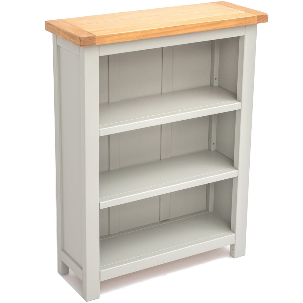 Argenta 3 Shelf Light Grey Bookcase Image 4