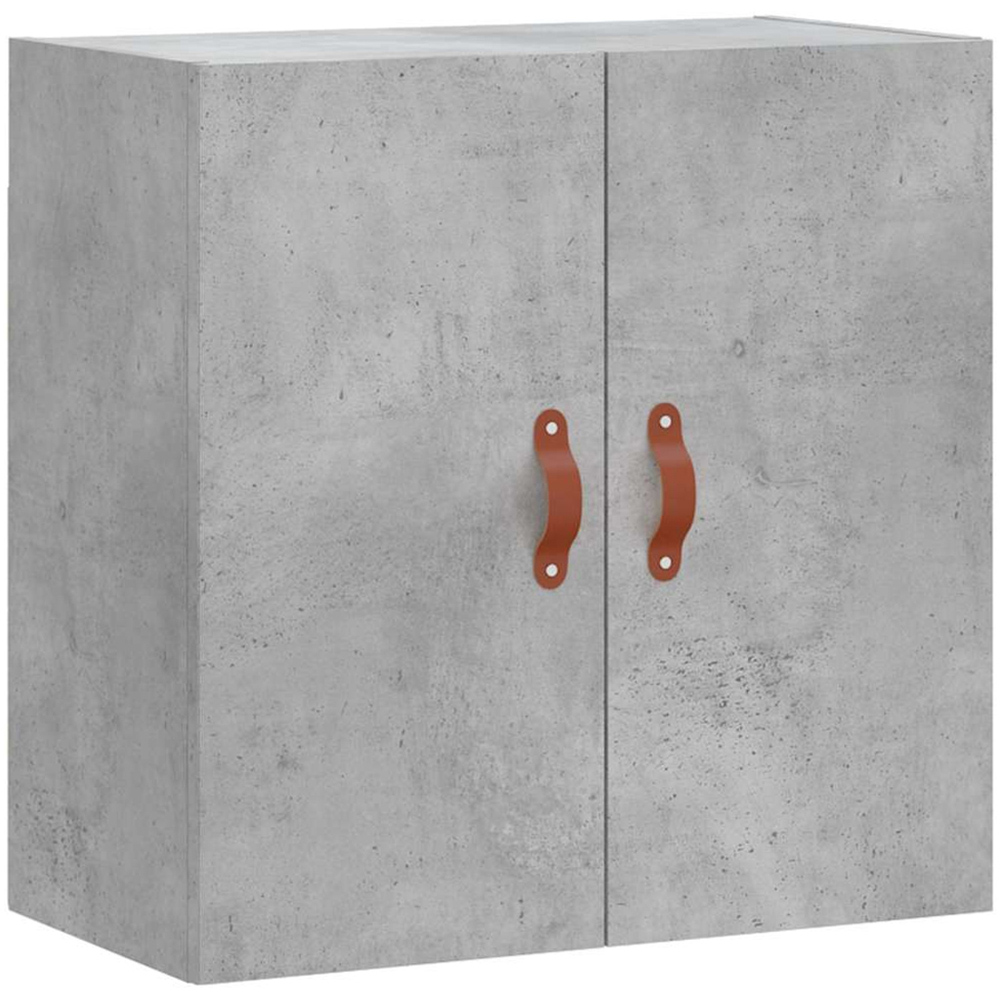 vidaXL 2 Door Concrete Grey Wall Cabinet Image 2