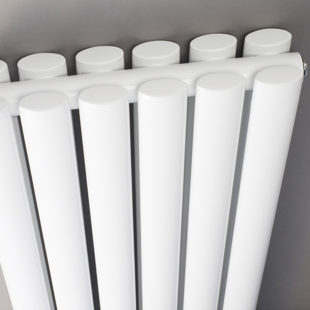 nuie Revive High Gloss White Double Panel Designer Radiator 1800 x 354mm Image 2