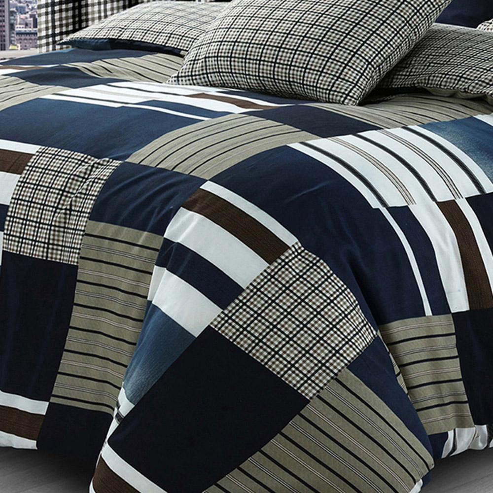 Velosso Single Denim Patchwork Duvet Set Image 3