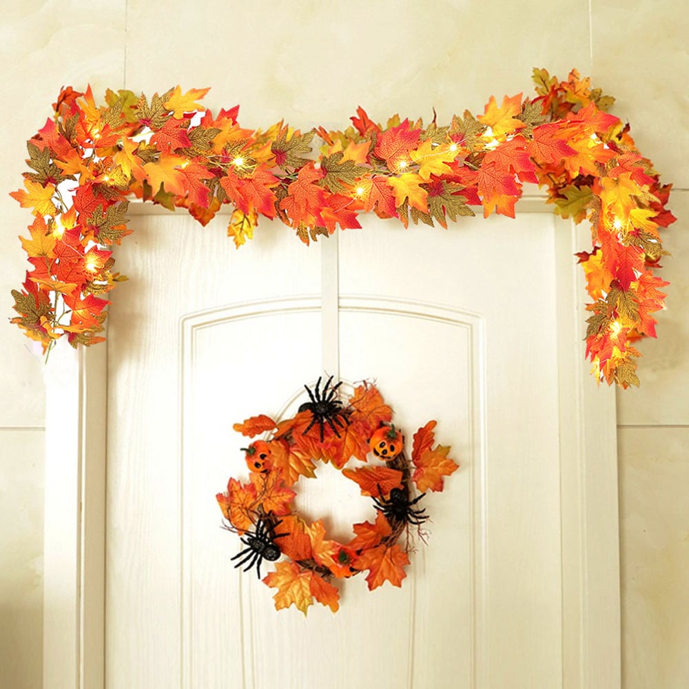 Living and Home LED Garland with Maple Leaves 200cm Image 8