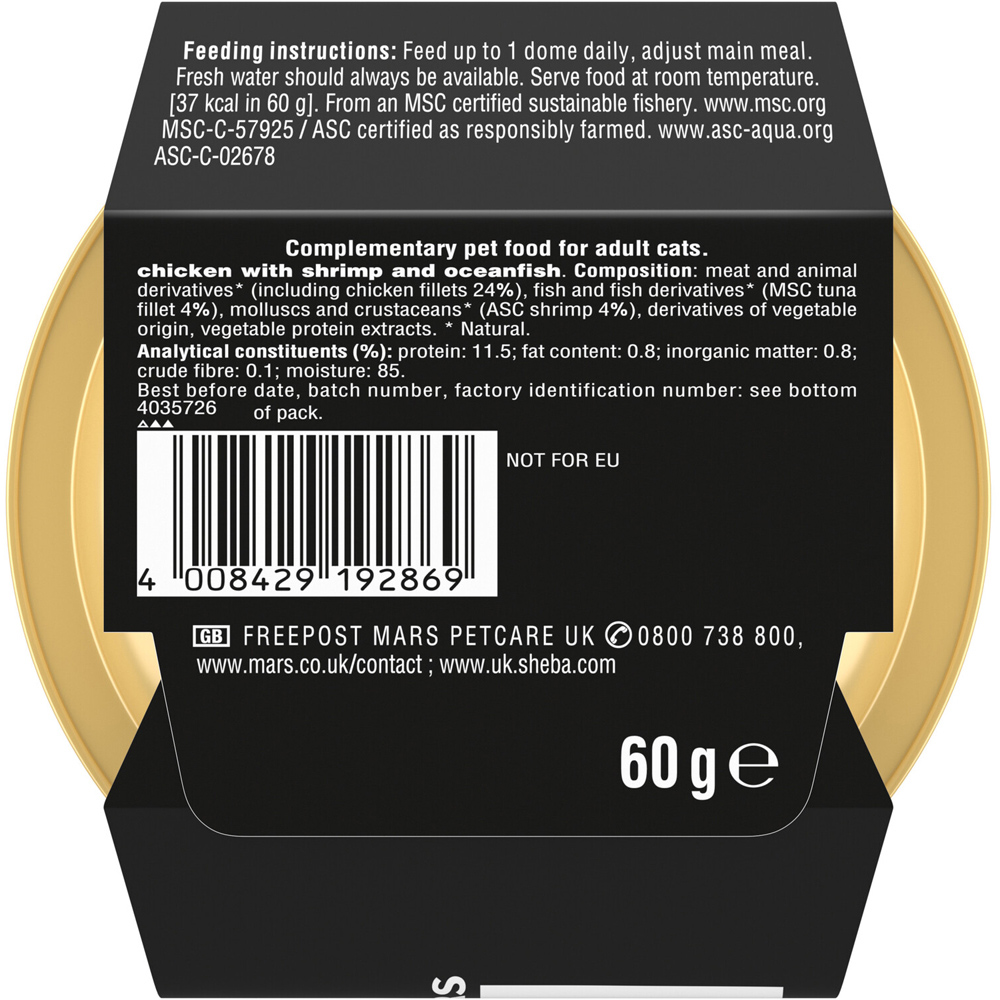 Sheba Fillets Cat Food Chicken with Shrimp and Oceanfish Image 3
