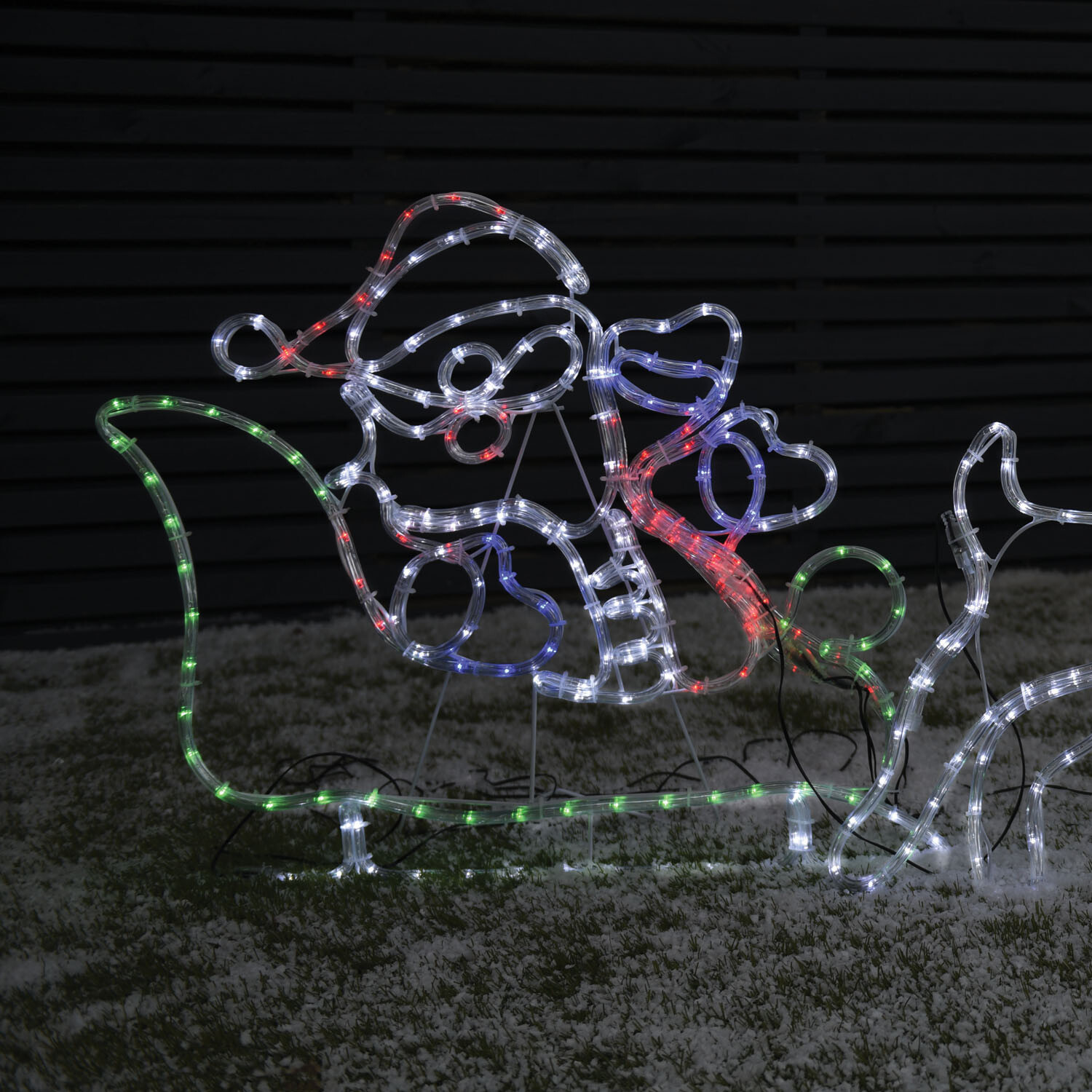 Santa and Sleigh Rope Light Image 2