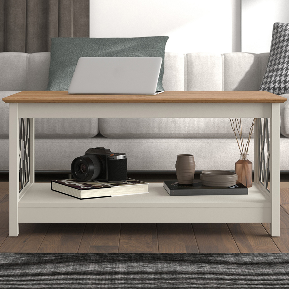GFW Exmouth Light Grey Coffee Table Image 1