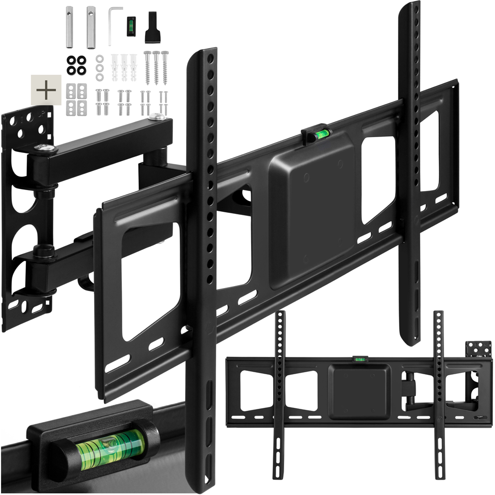 tectake 32 to 100inch Tiltable Extendable Swivel Wall Mount Flat TV Bracket Image 2
