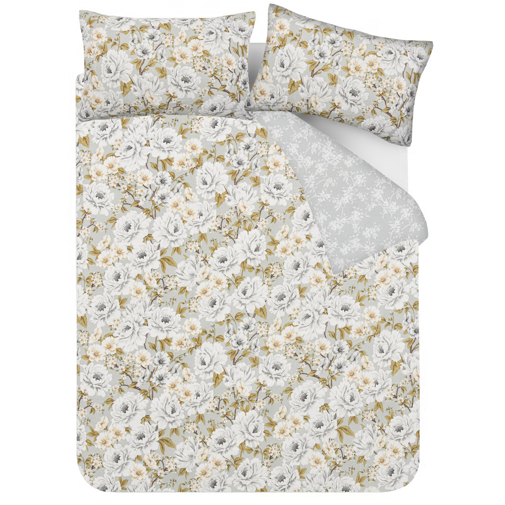 Smart Living Double Green Elegant Blooms Duvet Set Image 3