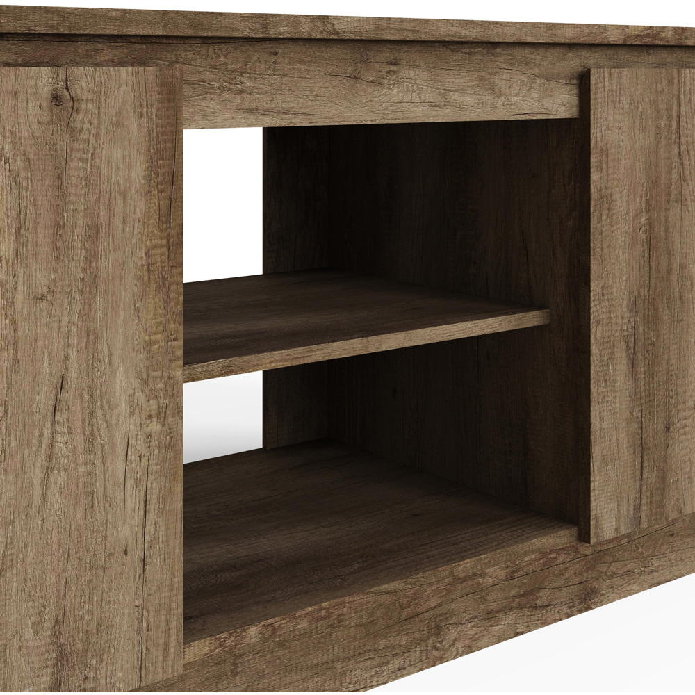 GFW Canyon 2 Door 2 Shelf Oak TV Unit Image 7