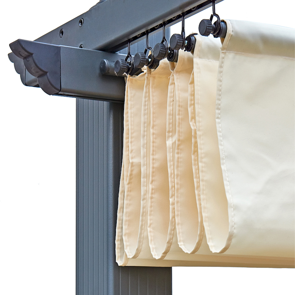 Oseasons Acorn Creamy White Square Pergola Gazebo 3m Image 3