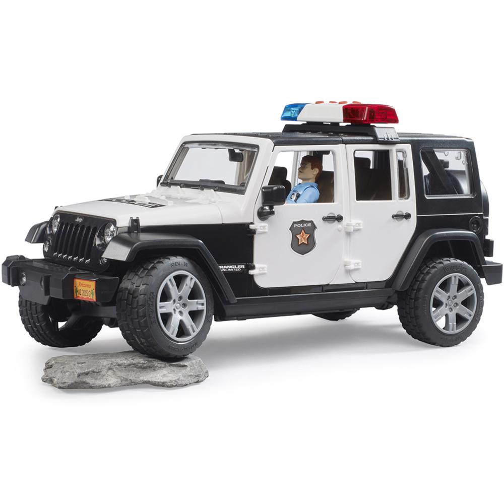 Bruder Kids Jeep Wrangler Unlimited Rubicon Police Officer Emergency Response Playset Model Image 7
