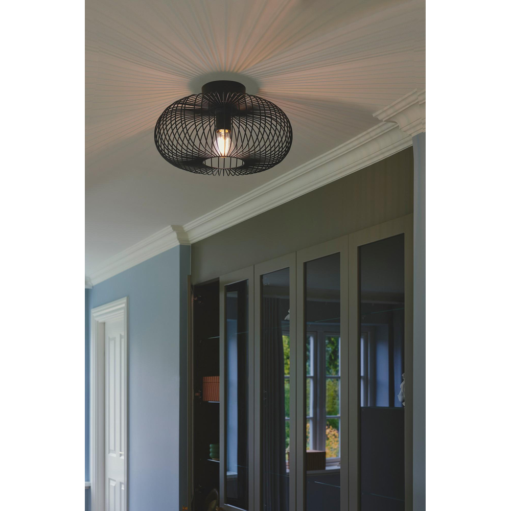 Nordlux Beroni Black Ceiling Light Image 2