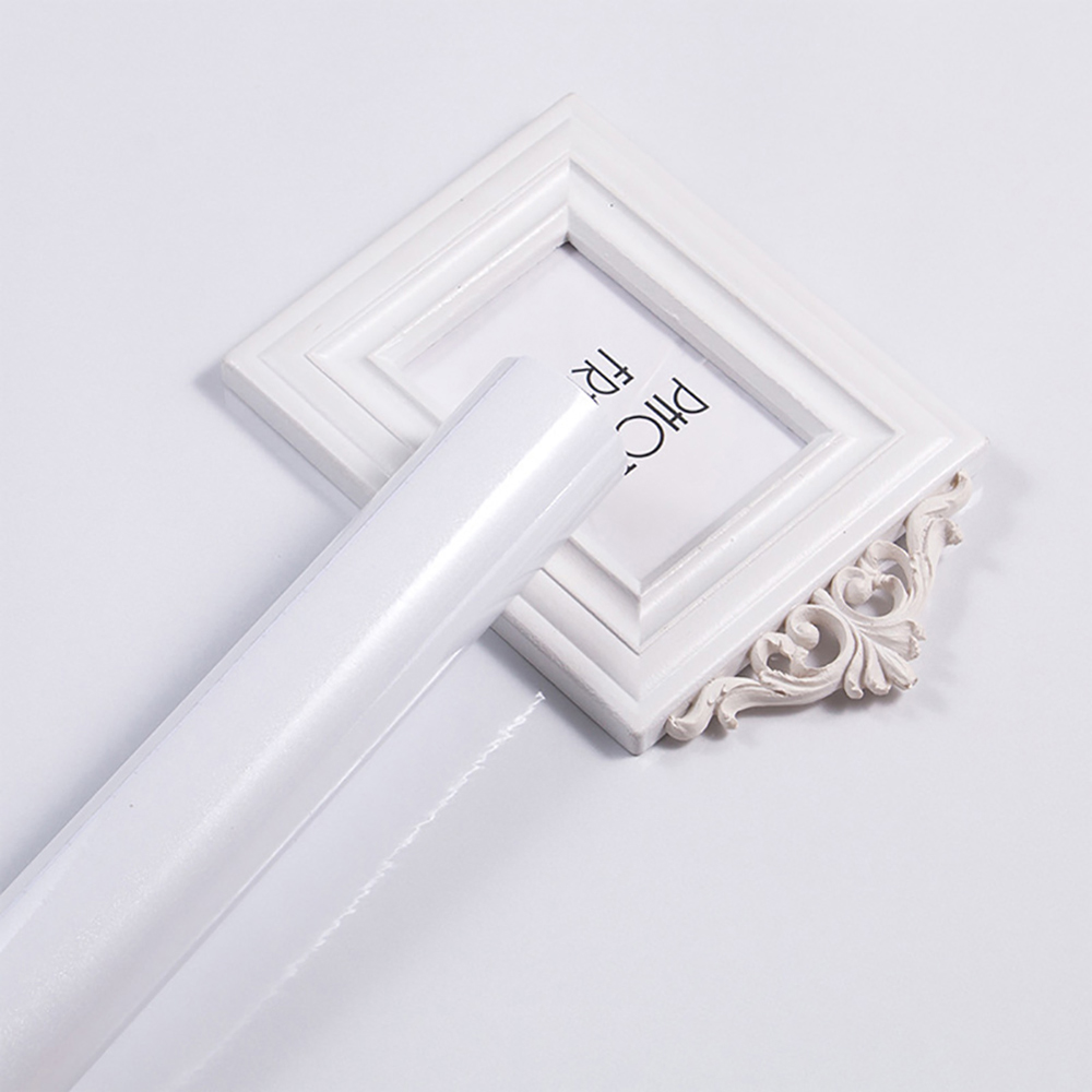 Living and Home Glossy White Self Adhesive PVC Wallpaper Image 4