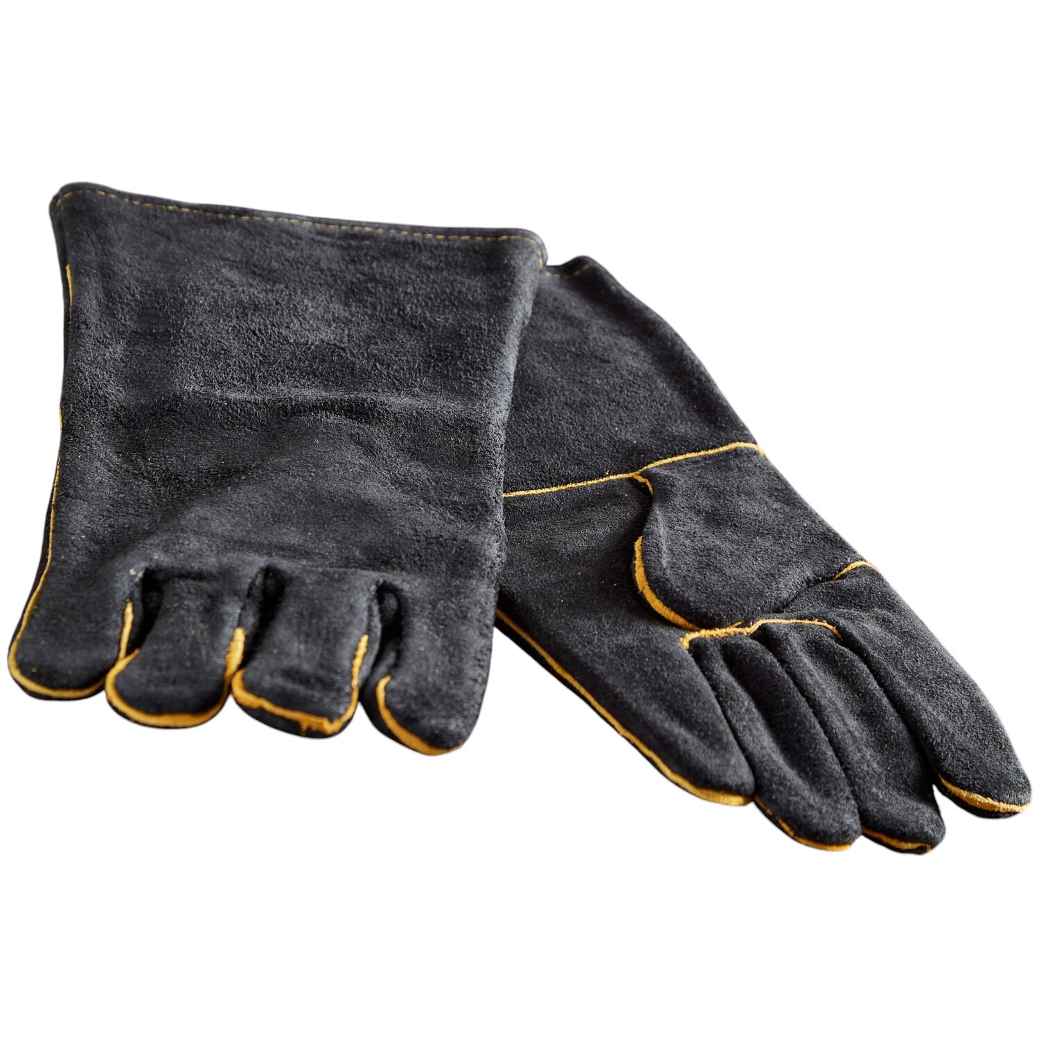 Heat Resistant Fire Gloves Black Image 2