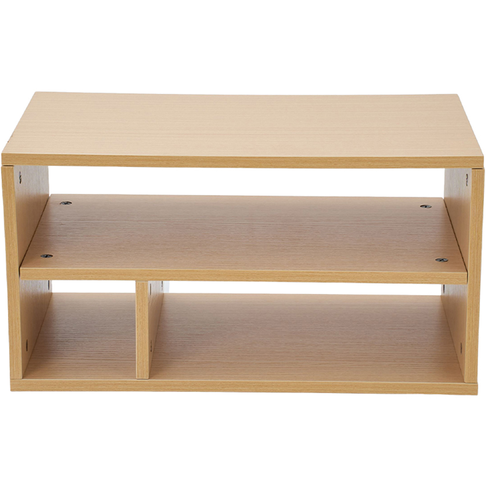 Living and Home 3 Shelf Natural Desktop Printer Stand Image 3