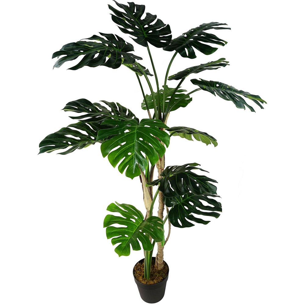 Leaf Luxury Monstera Cheese Artificial Plant in Pot 5ft Image 1