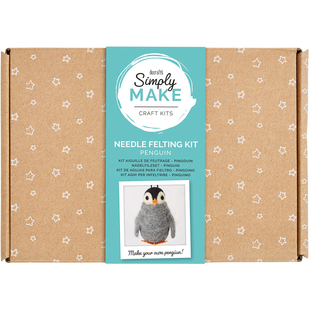 Simply Make Penguin Needle Felting Kit Image 1