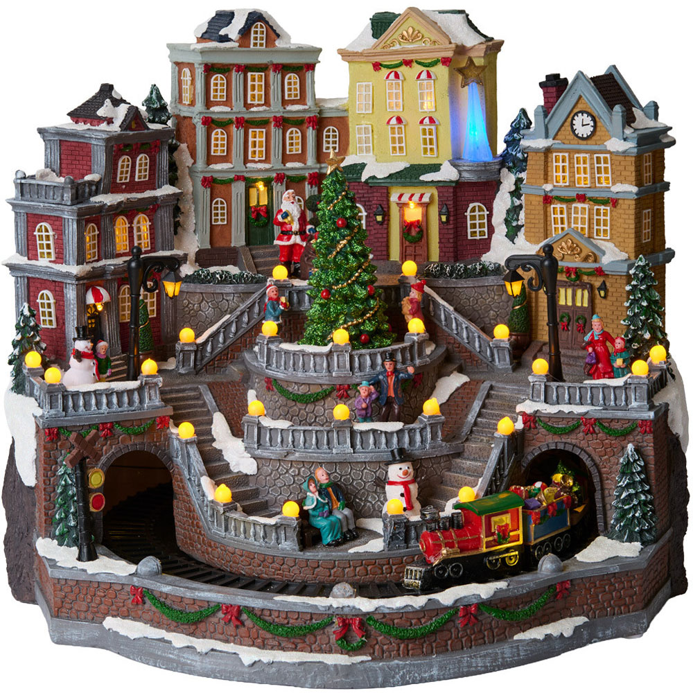 Traditional Christmas Town Model Image 5