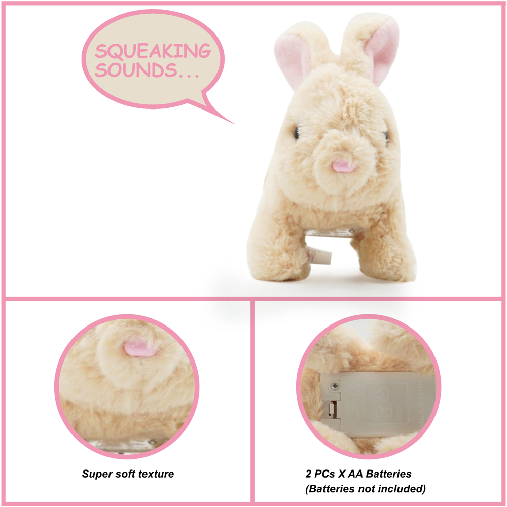 Pugs at Play Cookie Interactive Jumping Rabbit Plush Soft Toy Image 8