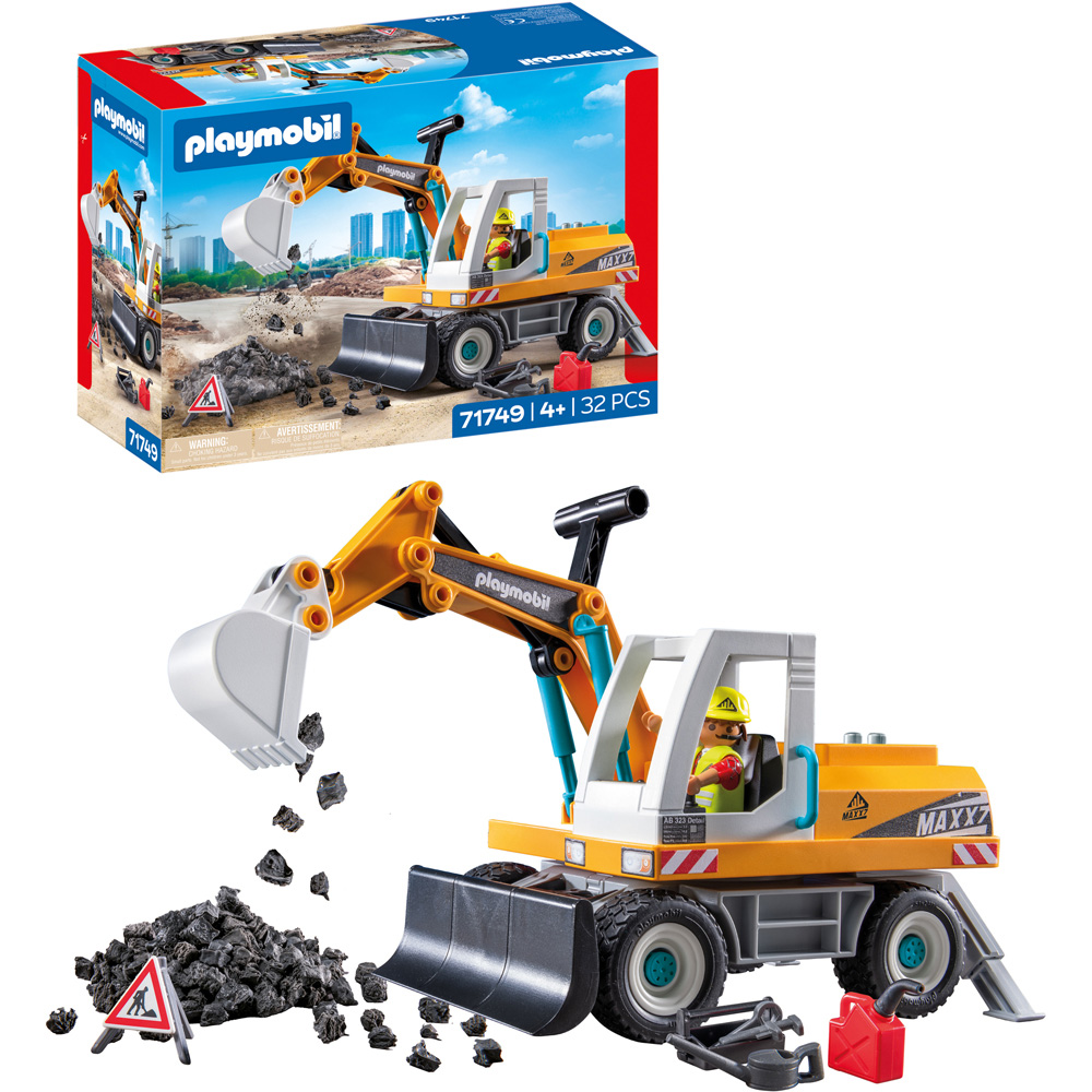 Playmobil Action Heroes Large Excavator Playset Image 3