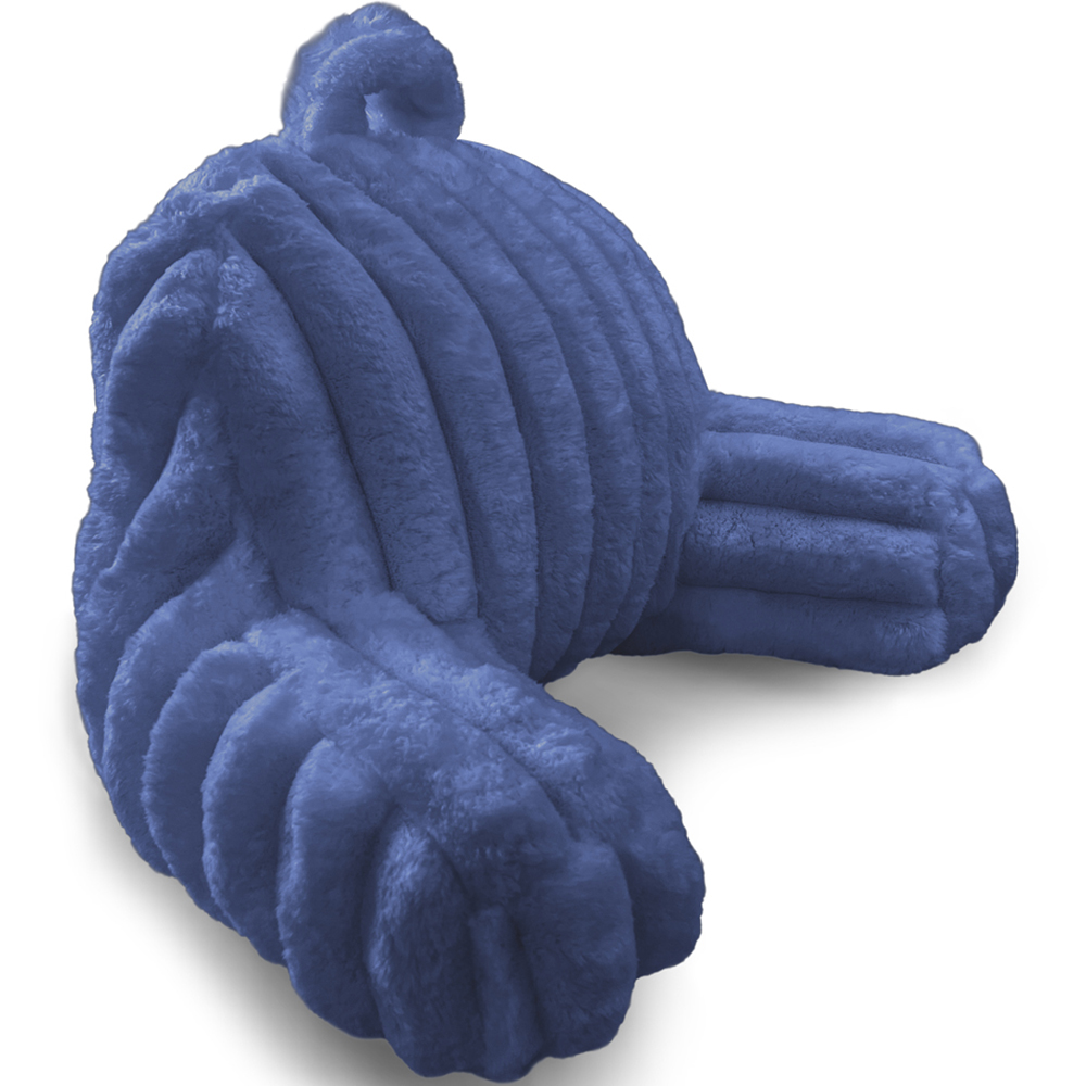 Velosso Navy Jumbo Cord Back Pillow 65 x 55cm Image 3