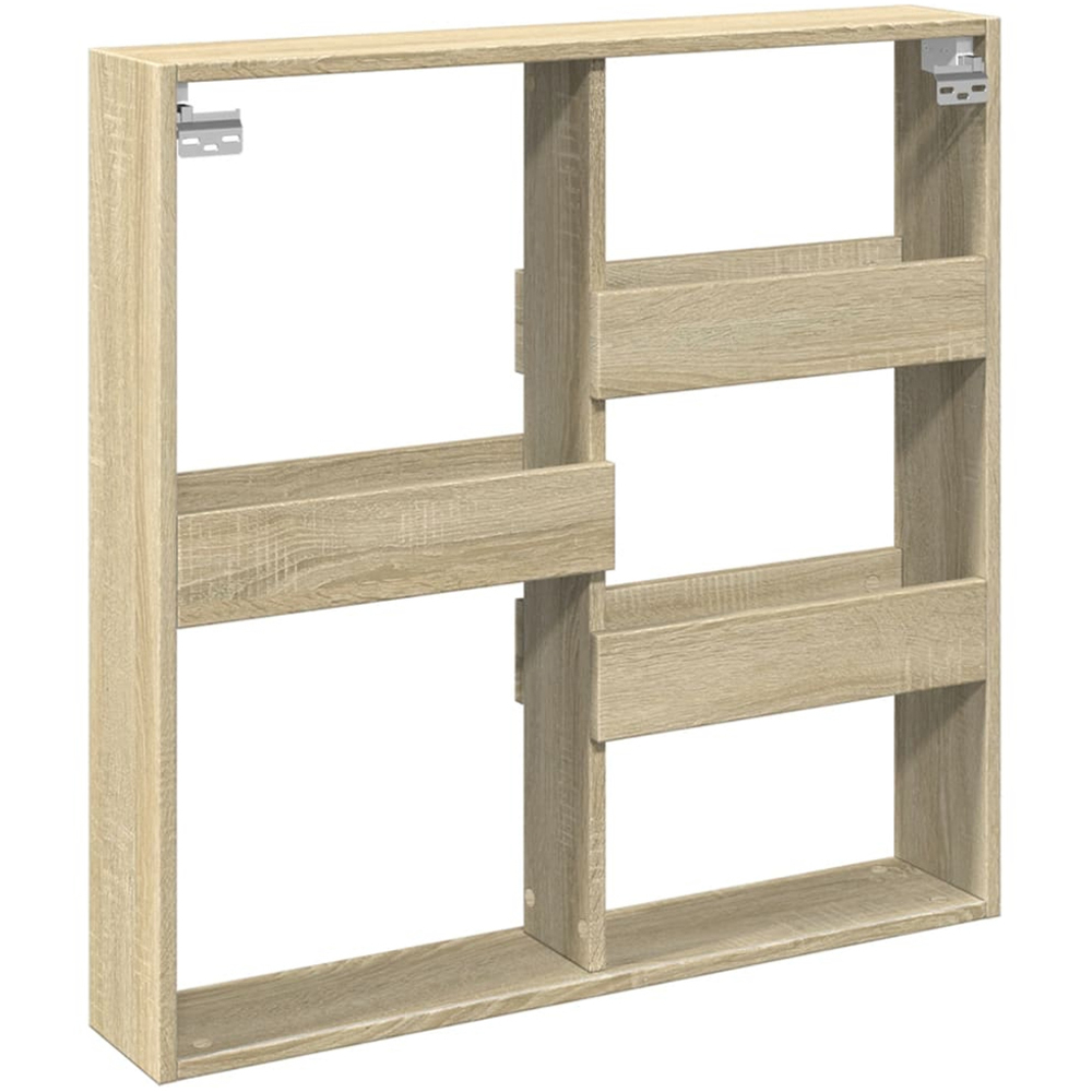 vidaXL 5 Shelf Sonoma Oak Wall Cabinet Image 5