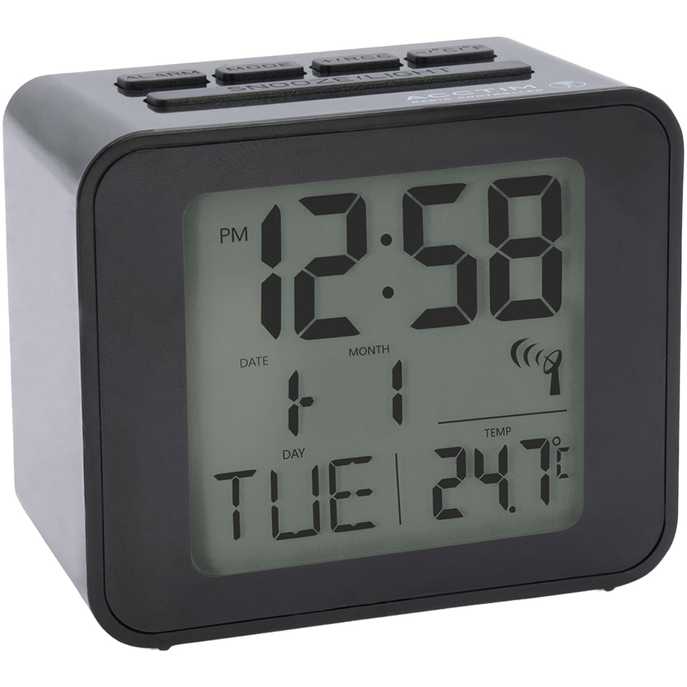 Acctim Cole RC Black Digital Alarm Clock Image 5