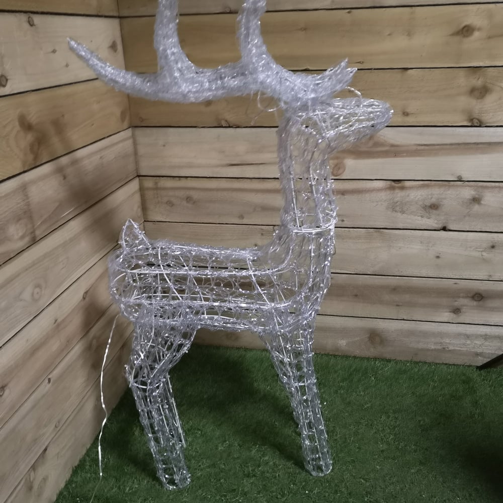 Premier 160 Multicolour LED Acrylic Christmas Reindeer 3.8ft Image 9
