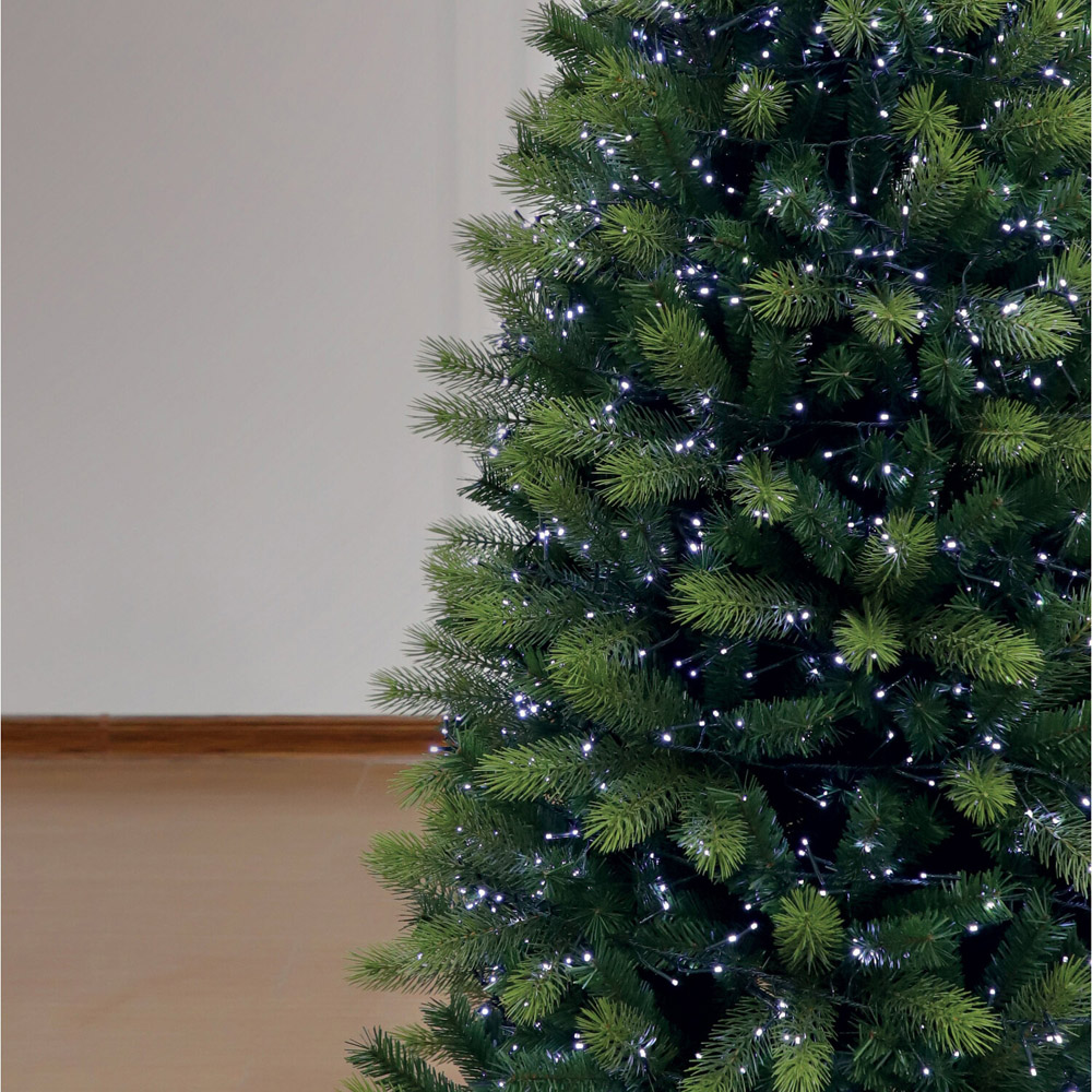 2000 LED Cluster String Lights Ice White Image 2