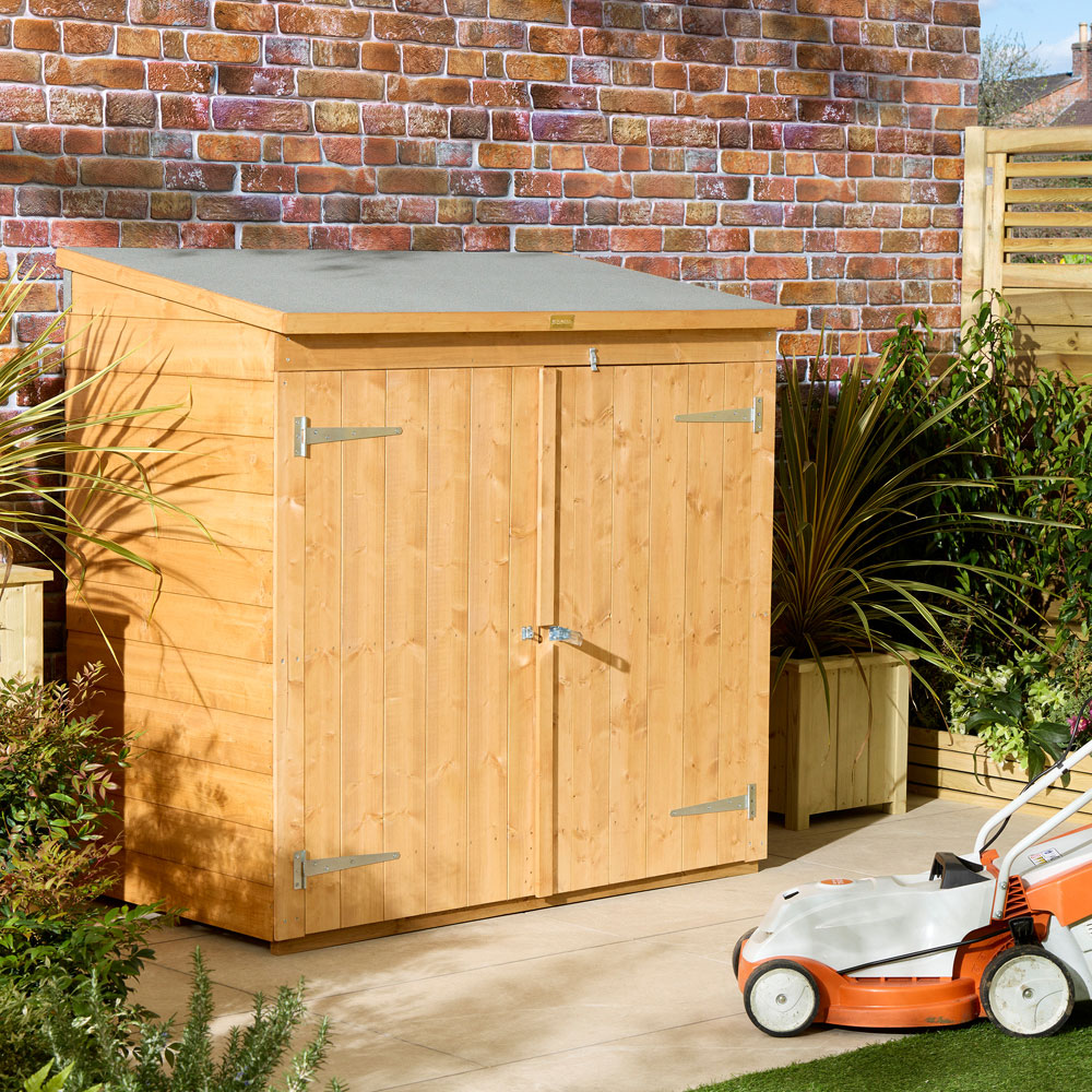 Rowlinson Shiplap 5 x 3ft Mower Garden Storage Shed Image 2