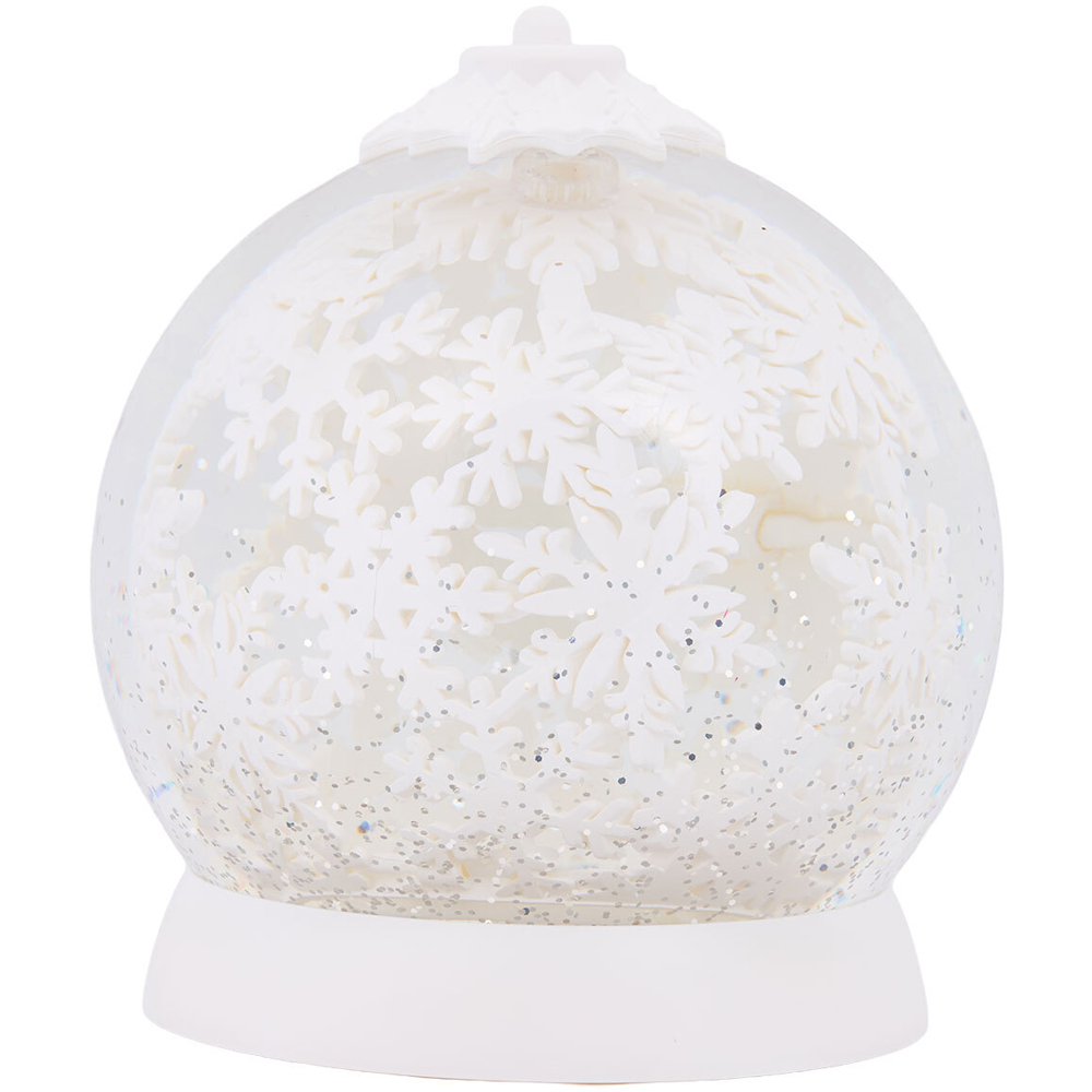 Snowflake Glitter Spinner White Image 7
