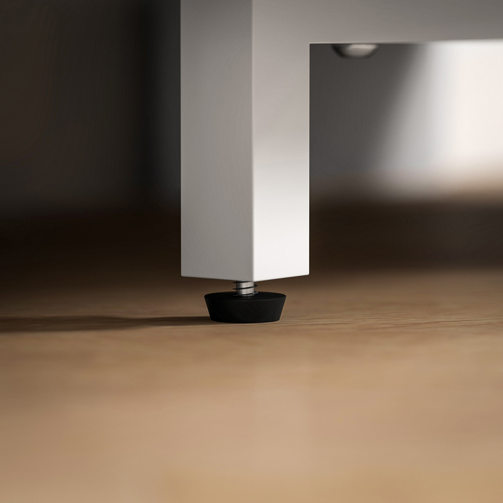 HOMCOM 2 Shelf White Corner TV Unit Image 2