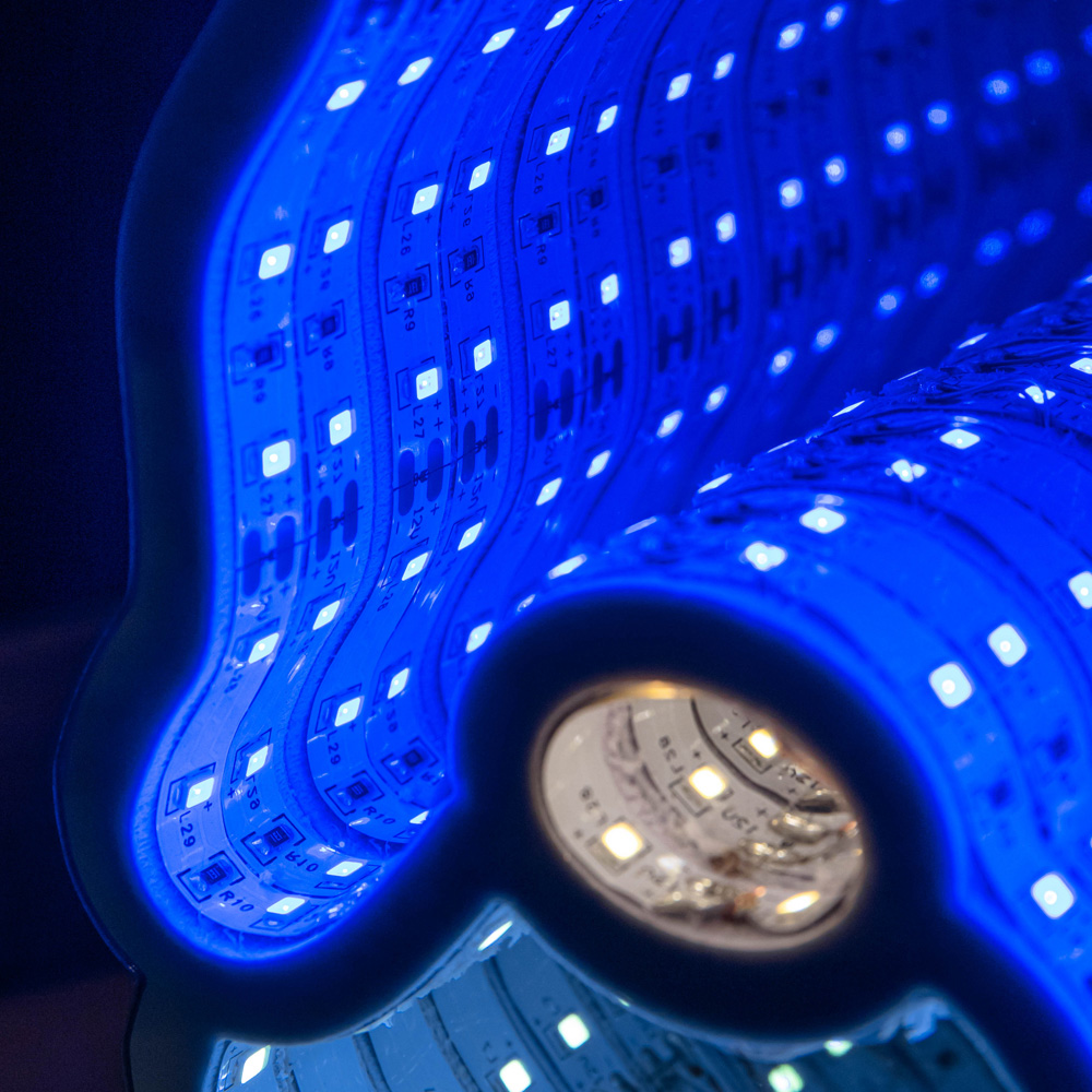 Premier Multicolour LED Light Up Parachuting Christmas Gonk Hanging Infinity Light Decoration 60cm Image 5