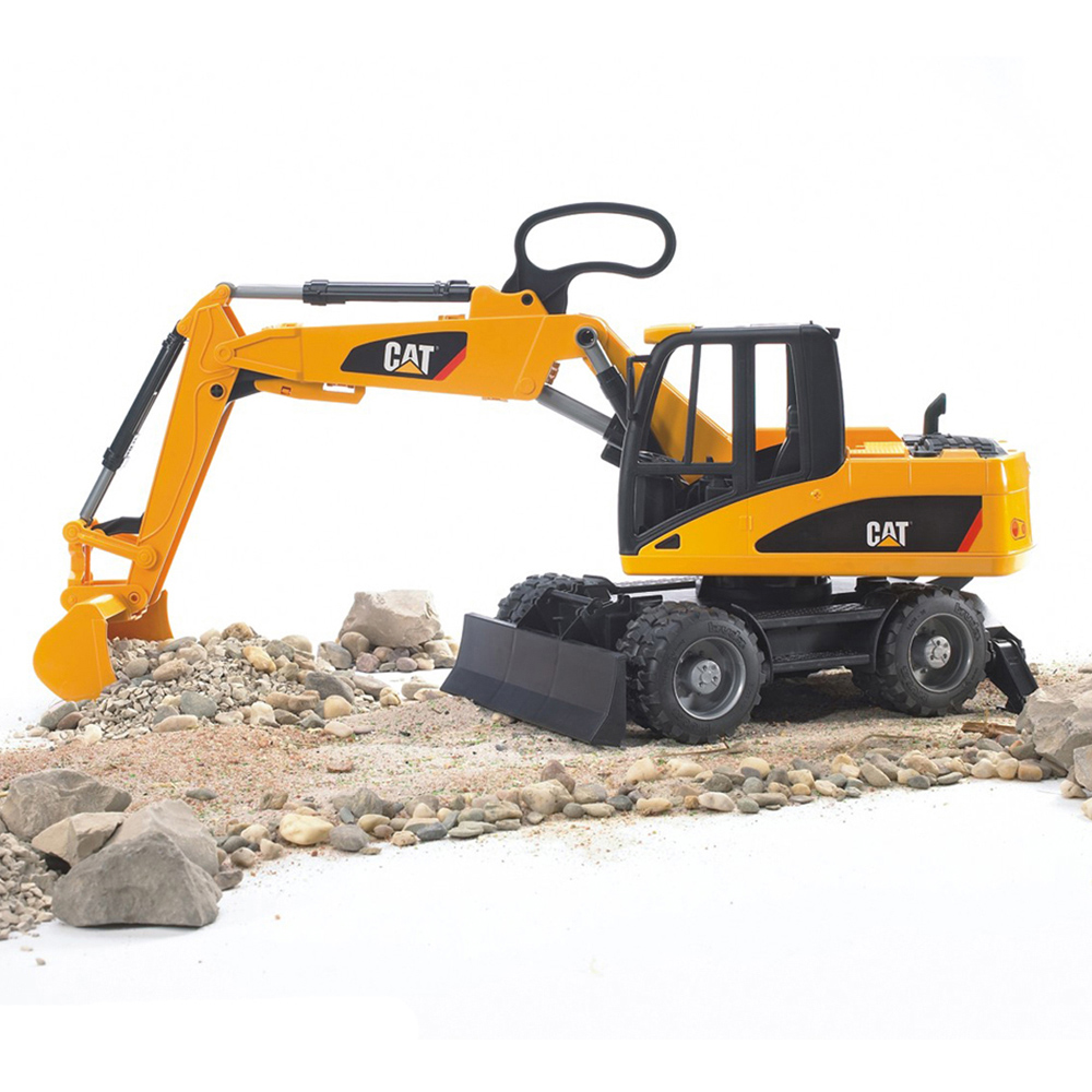 Bruder Kids Cat Wheel Construction Loader with Excavator Playset Model Image 7