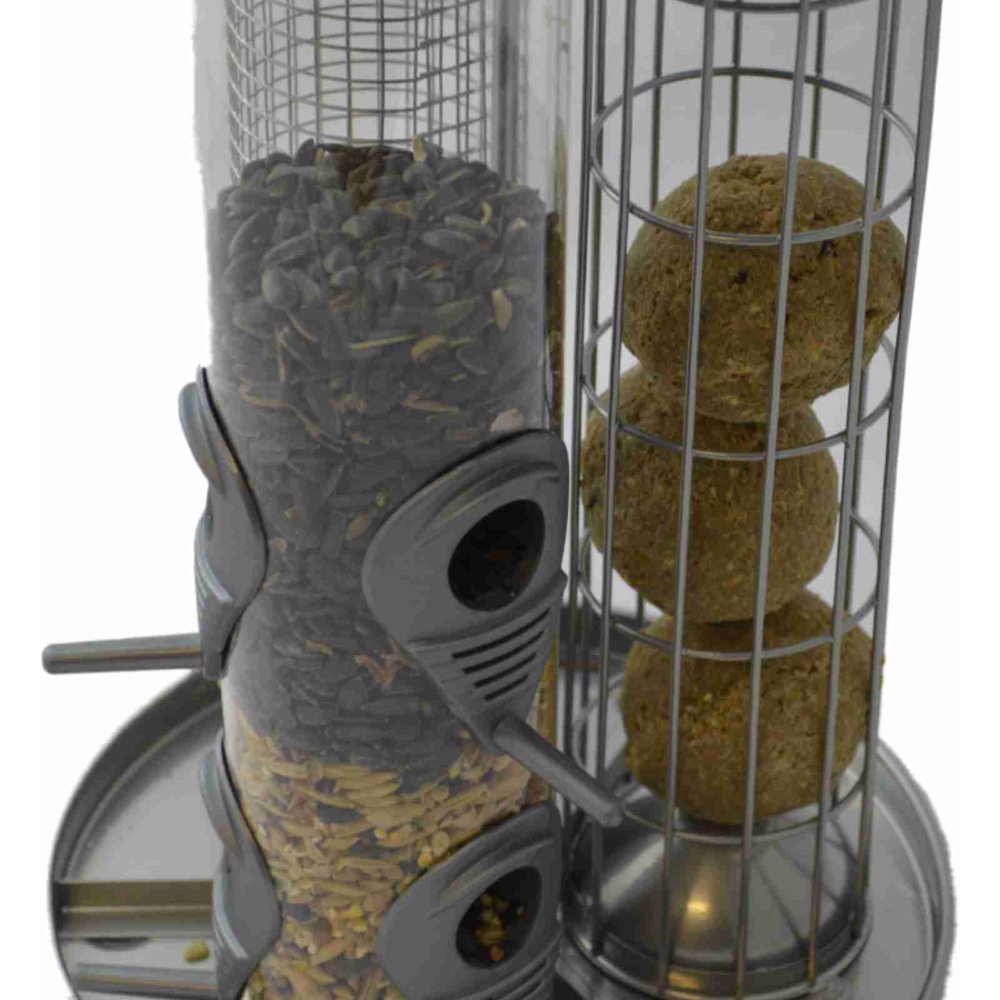 Deluxe 3 in 1 Fat Ball Seed and Nut Wild Bird Feeder Image 3
