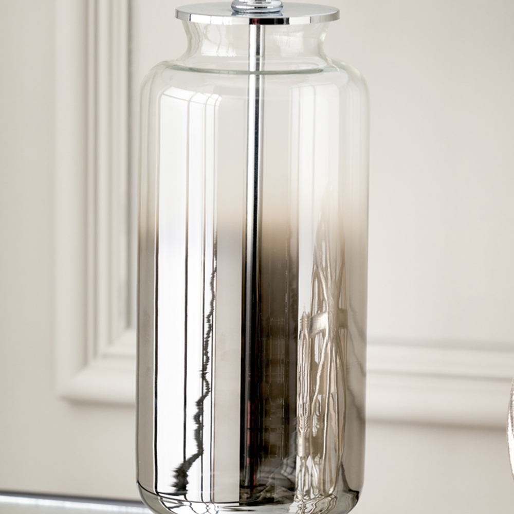 Pacific Lifestyle Vivienne Grey Ombre Glass Table Lamp Image 3