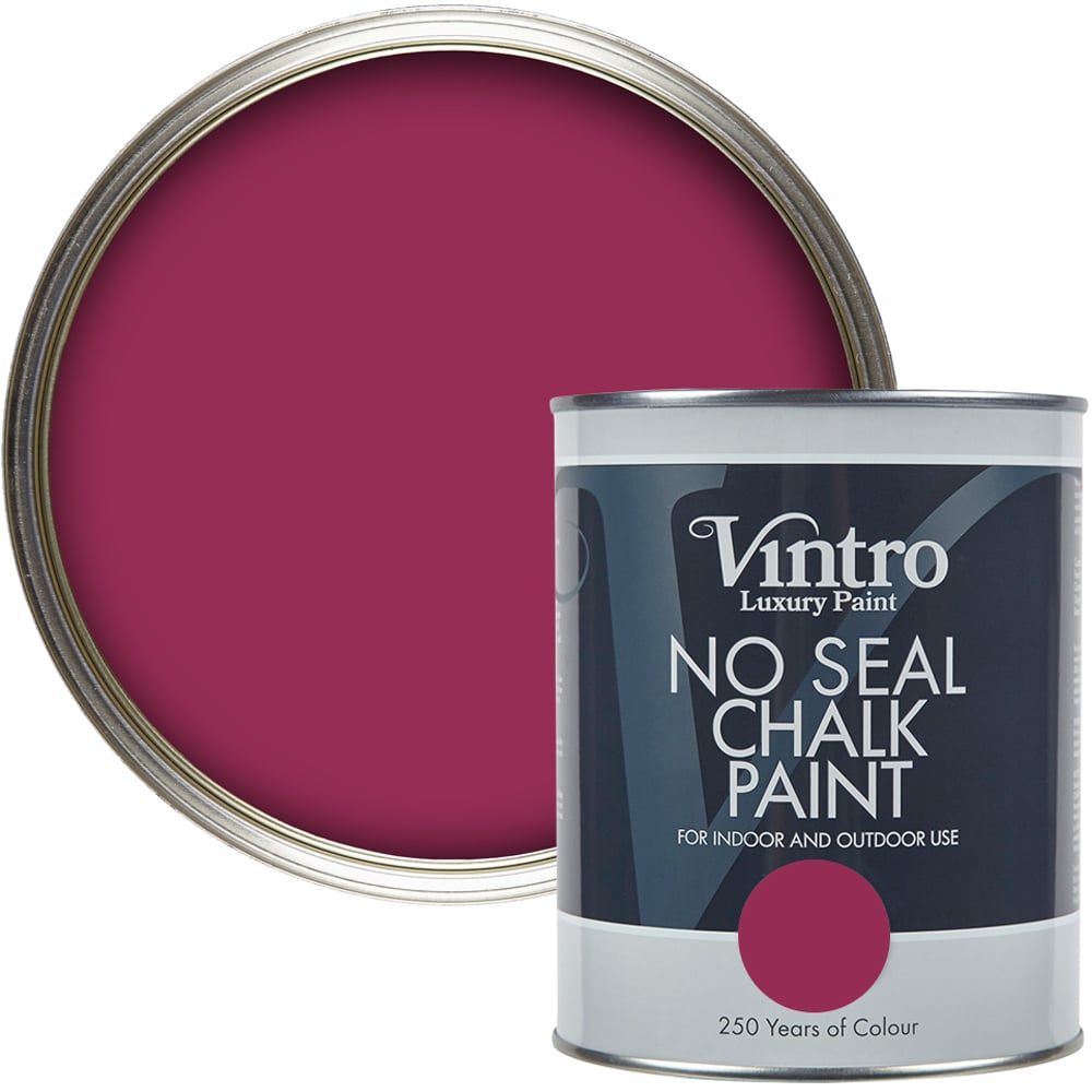 Vintro Paint Rosy Raven No Seal Chalk Paint 1L Image 1