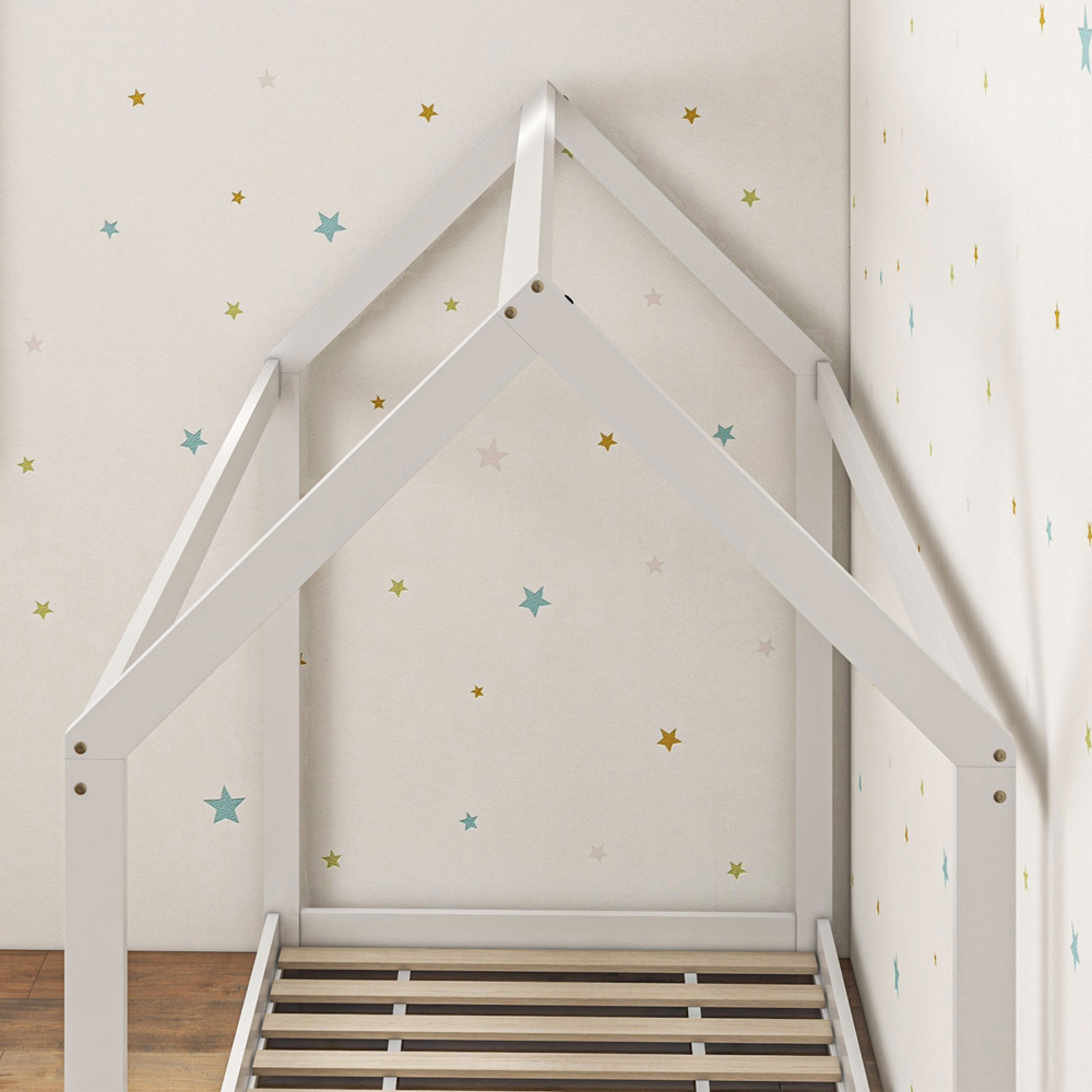 Portland White Tree House Wooden Single Bed Image 3