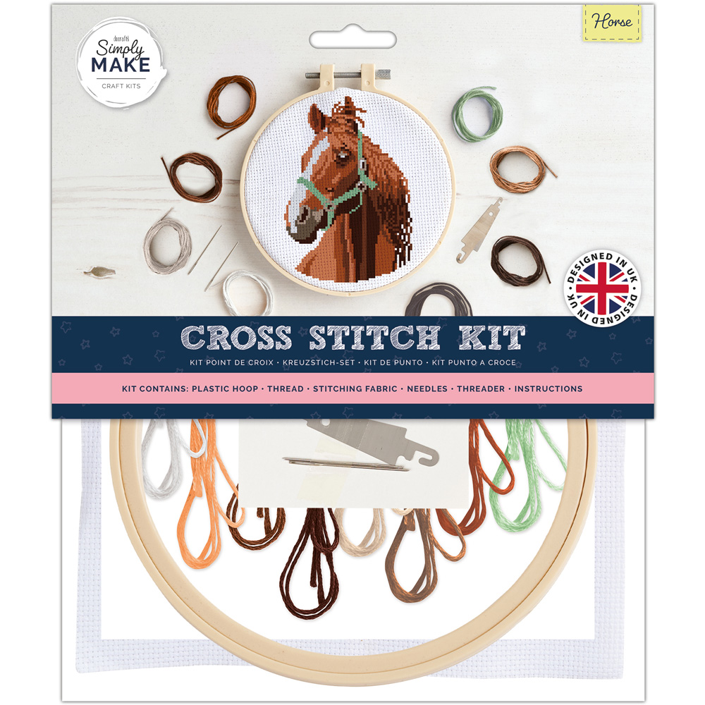 Simply Make Horse Cross Stitch Kit Image 1