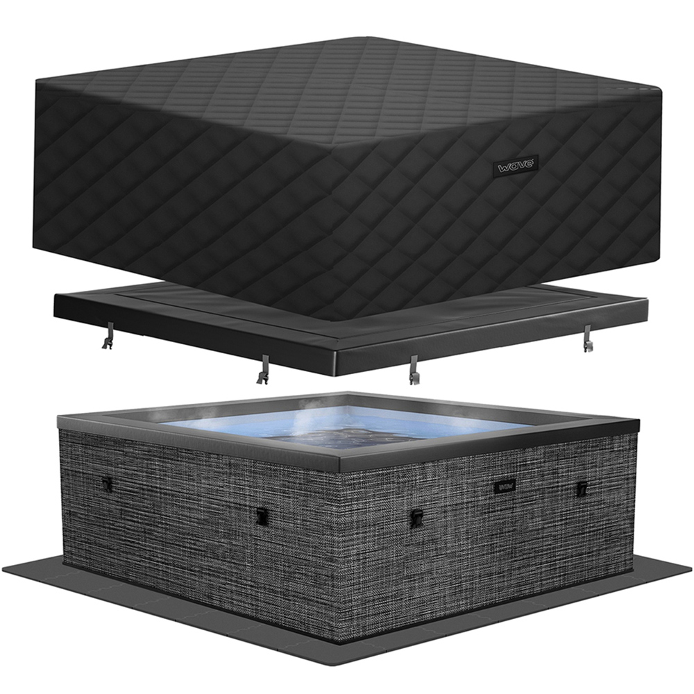 Wave Spas Garda 6 Person Flint Grey Eco Foam Hot Tub with EnergySave Bundle Image 3