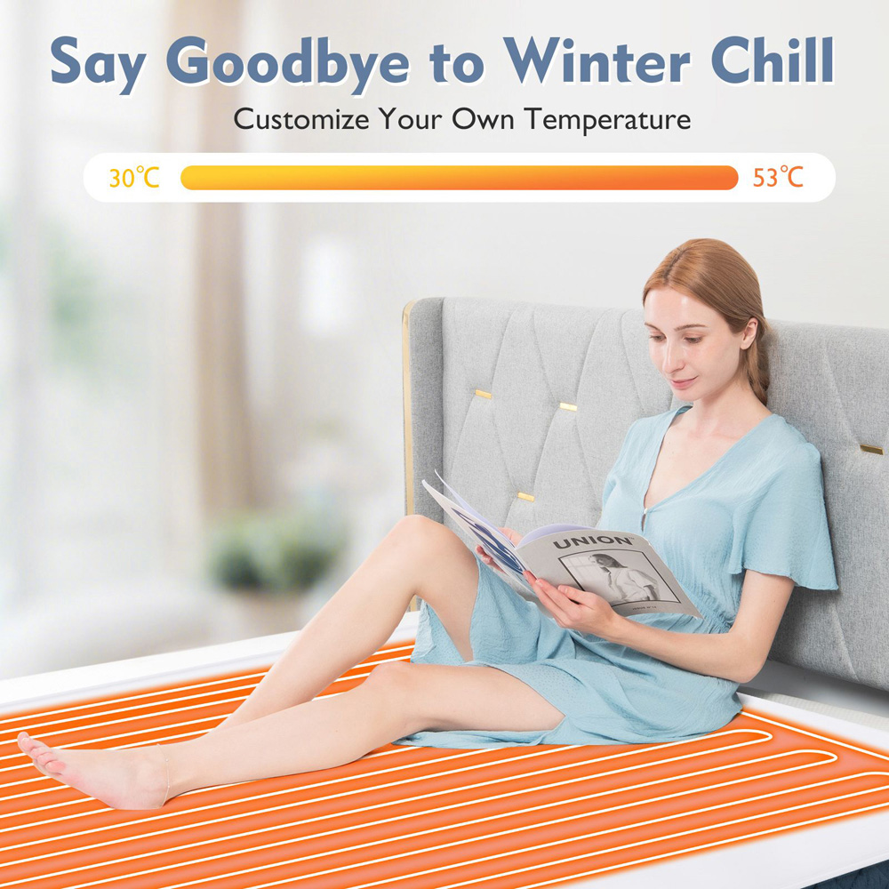 Costway Medium Electric Mattress Pad with 8 Heat Settings Image 7