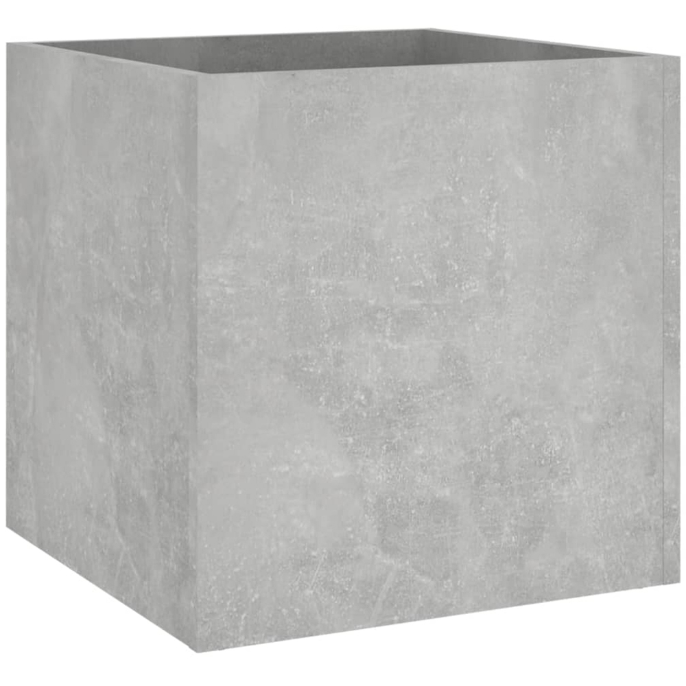 vidaXL Concrete Grey Wooden Planter Box 40 x 40 x 40cm Image 1