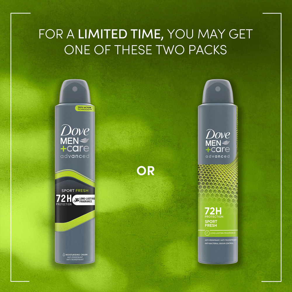 Dove Men+Care Advanced Sport Fresh Anti-Perspirant 200ml 12 Pack Image 6