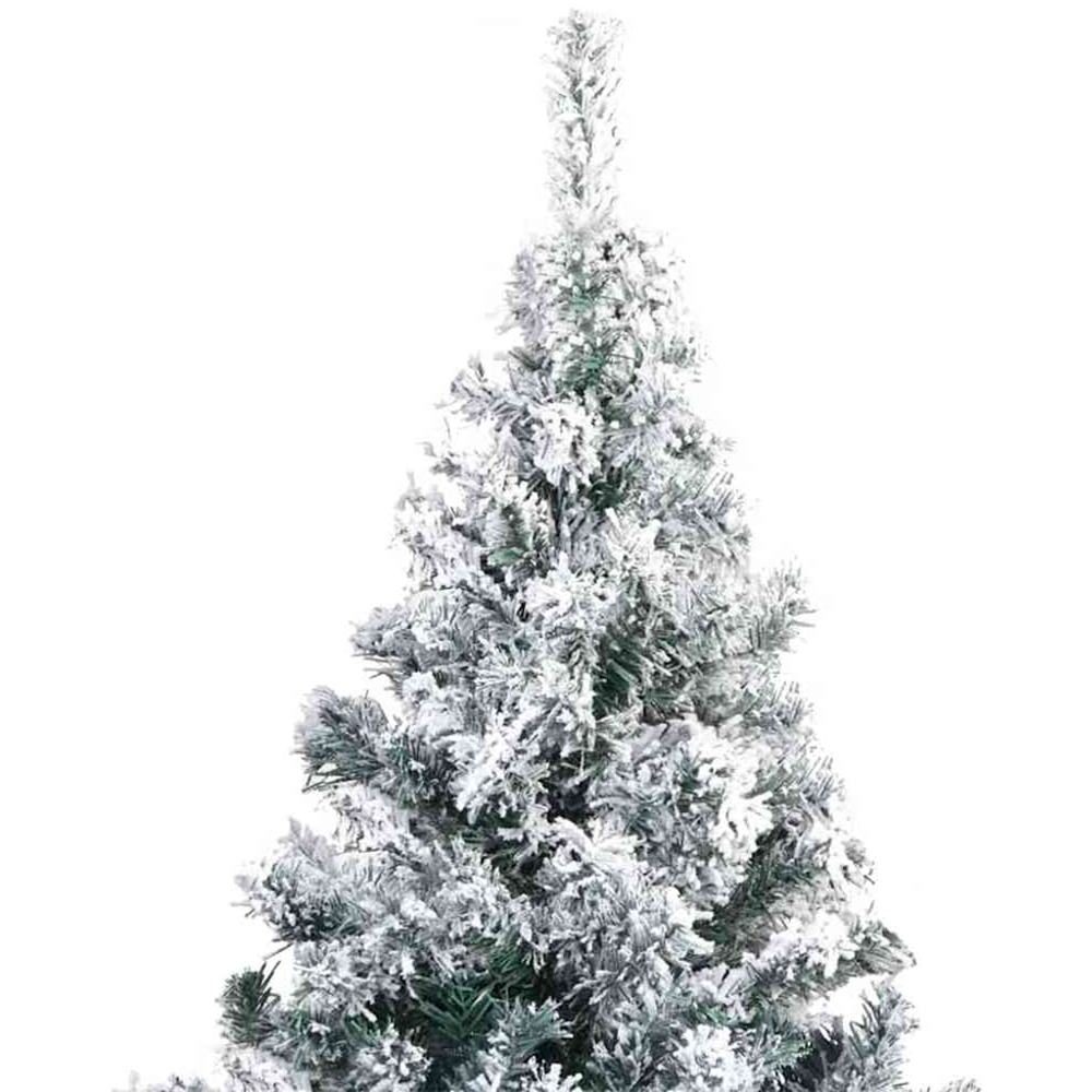 vidaXL Pre-Lit White Artificial Christmas Tree 6ft Image 5