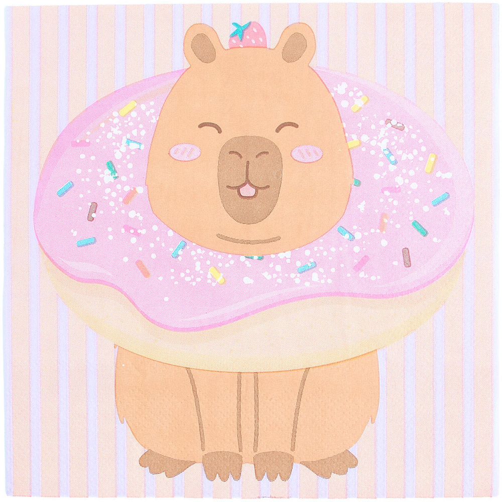 Pack of 20 Capybara Paper Napkins Image 3