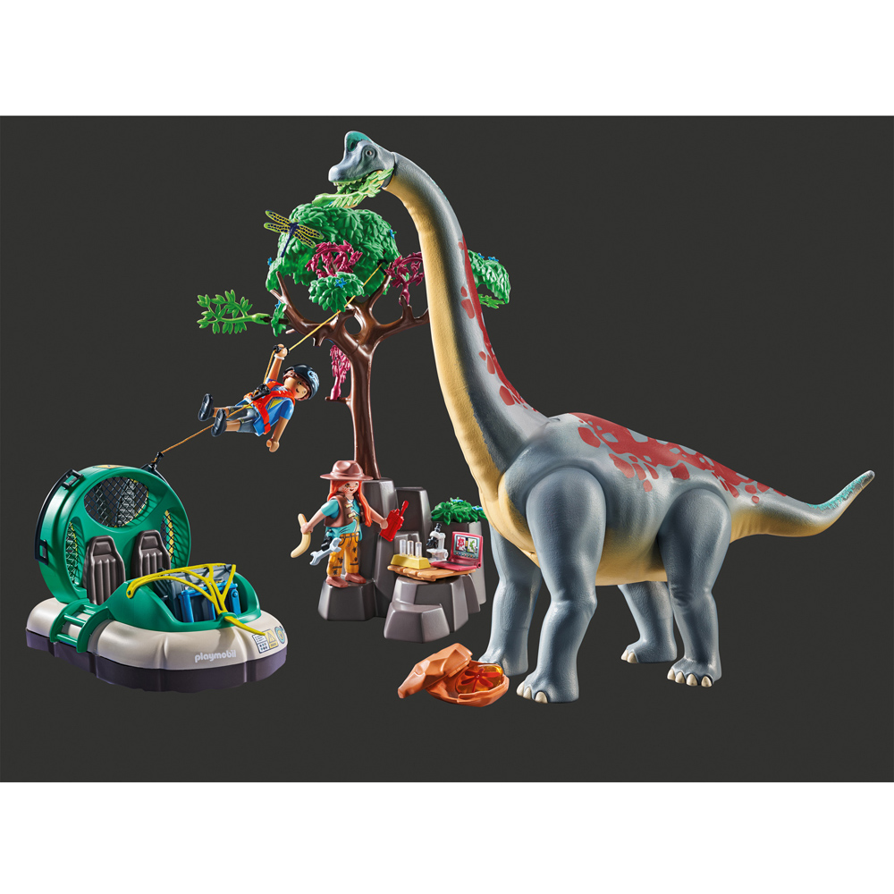 Playmobil Brachiosaurus with Hovercraft Playset Image 4