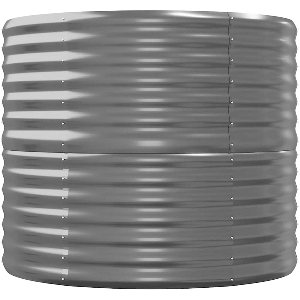 vidaXL Anthracite Galvanised Steel Raised Garden Bed 440 x 80 x 68cm Image 3