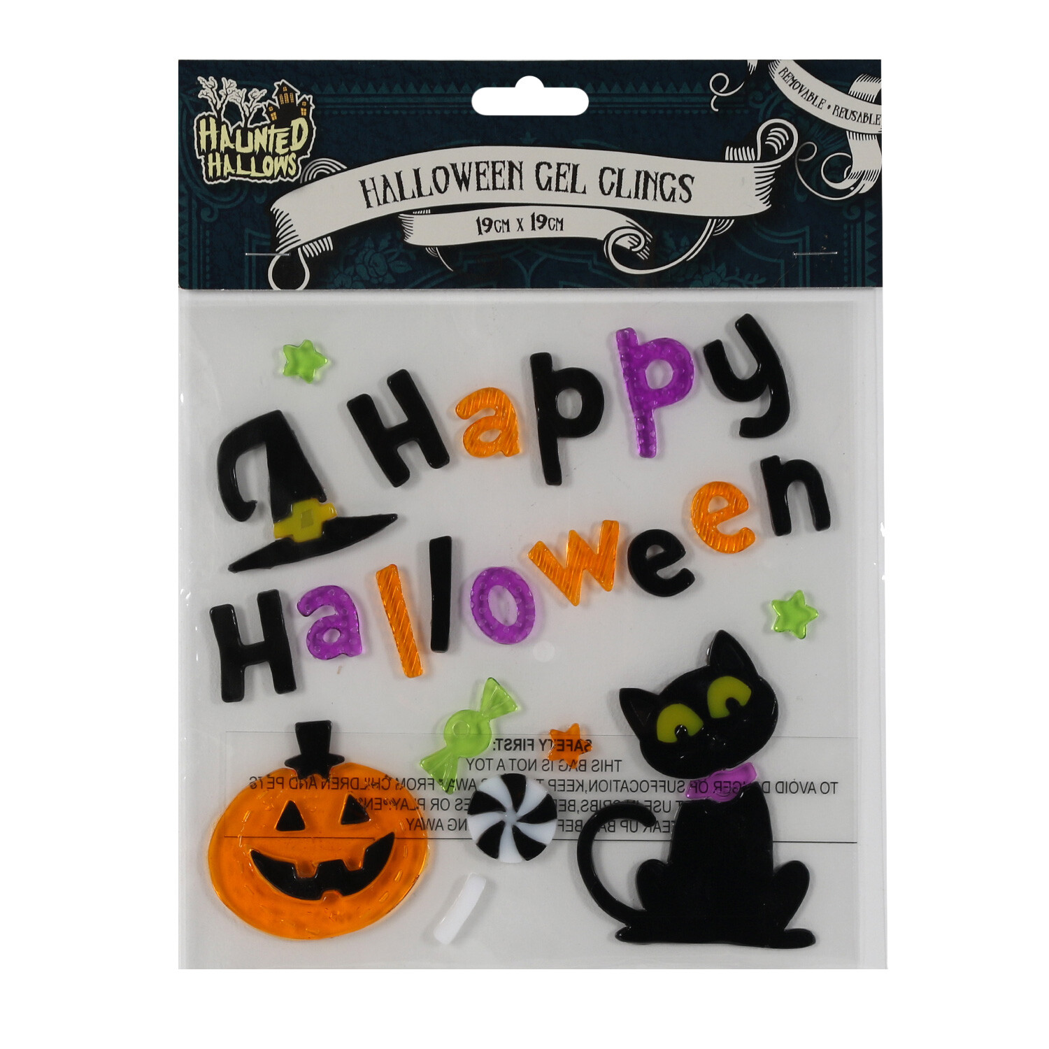 Halloween Spooky Gel Clings - Multicolour Image 3