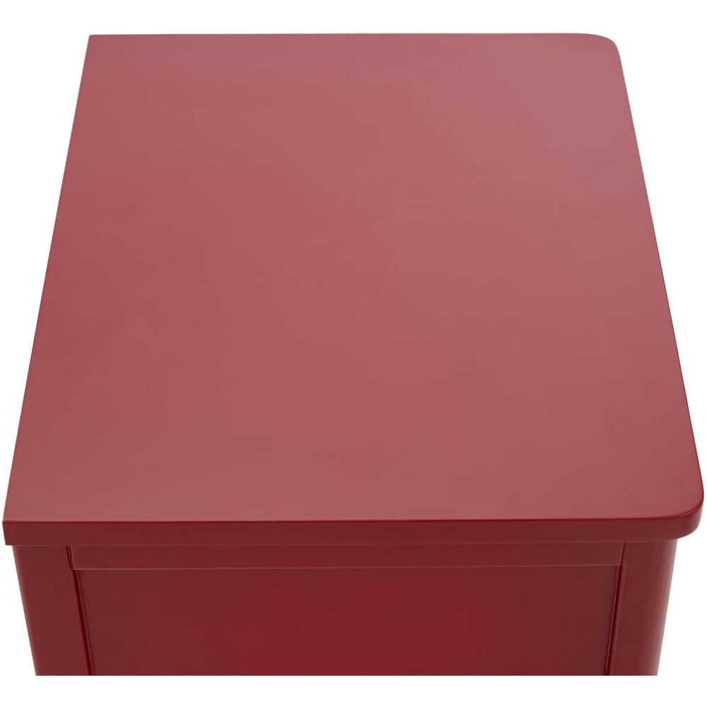 Palau 2 Drawer Red Bedside Table Image 7